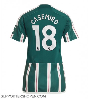 Manchester United Casemiro #18 Borta Matchtröja Dam 2023-24 Kortärmad